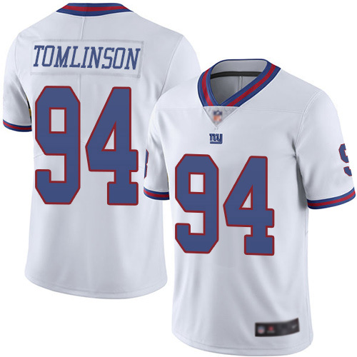 Men New York Giants 94 Dalvin Tomlinson Limited White Rush Vapor Untouchable Football NFL Jersey